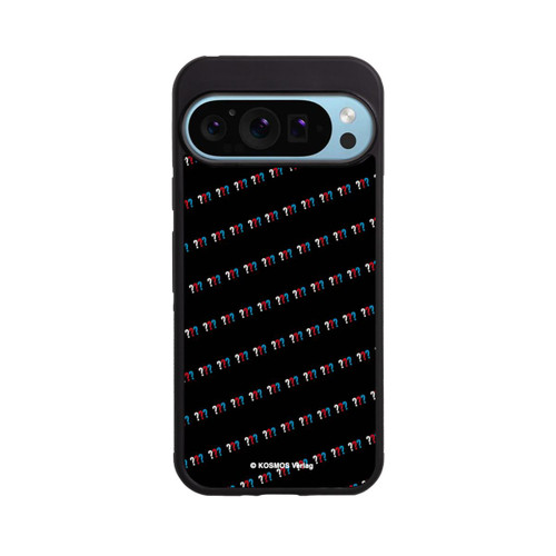 Google Pixel 9 Pro Base Case Drei Fragezeichen Muster Schräg