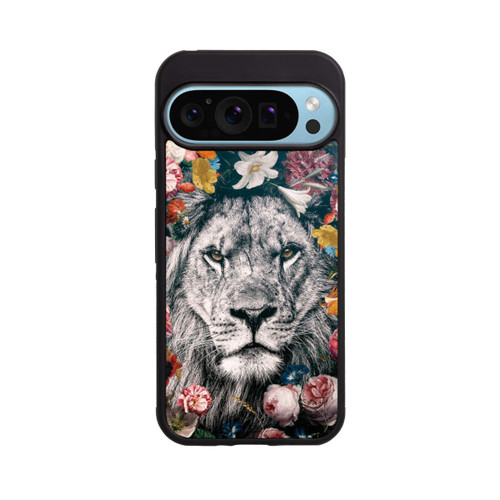Google Pixel 9 Pro Base Case Lion Flowers