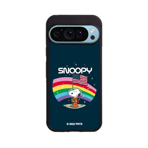 Google Pixel 9 Pro Base Case Snoopy Weltraumreisender Regenbogen