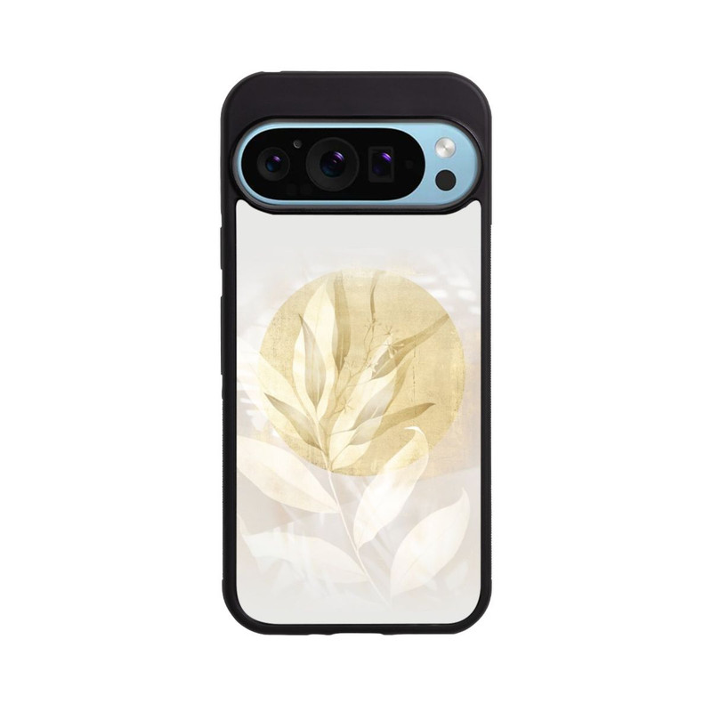 Pixel 9 Pro Base Case Boho Gold Blumen Kunst