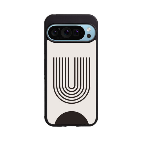Google Pixel 9 Pro Base Case Moderne Kunst Schwarze Linien