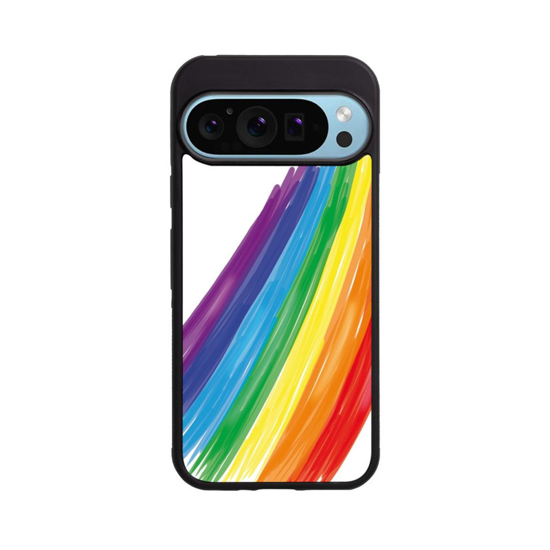 Pixel 9 Pro Base Case Rainbow Paint Brush