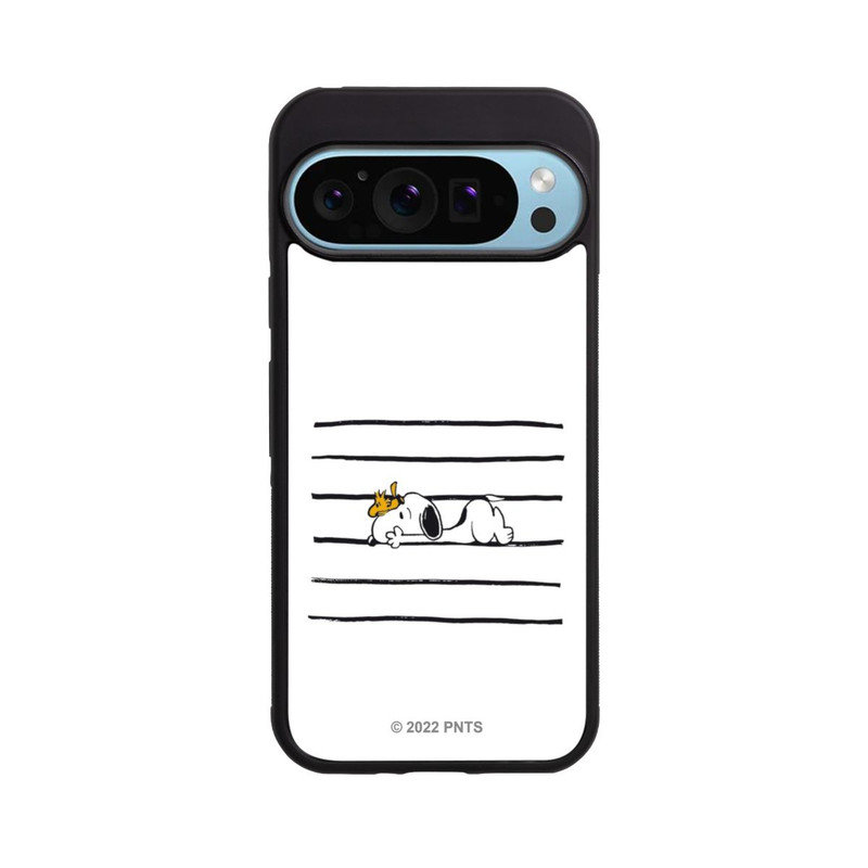 Pixel 9 Pro Base Case Snoopy Woodstock Streifen