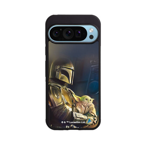 Google Pixel 9 Pro Base Case Mandalorianer und Grogu im Schiff