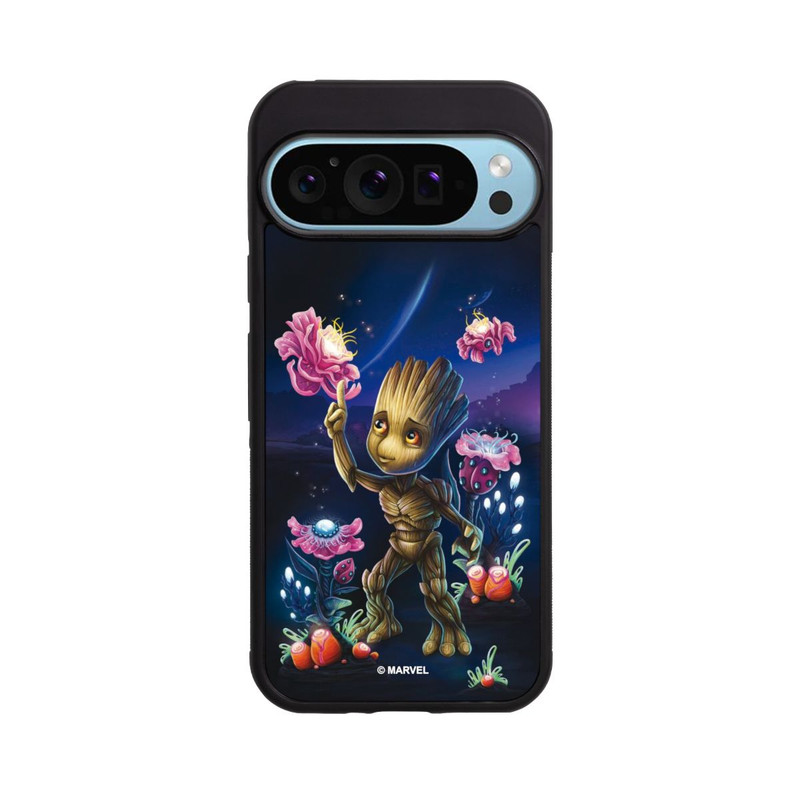 Pixel 9 Pro Base Case Baby Groot Blumen