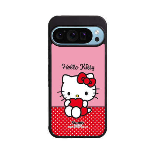 Google Pixel 9 Pro Base Case Hello Kitty sitzend mit Herz