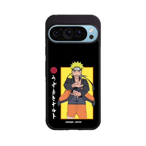 Google Pixel 9 Pro Base Case Naruto Kampfposition Schwarz