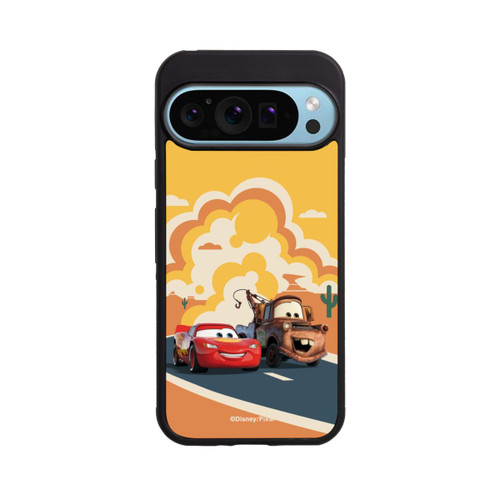 Google Pixel 9 Pro Base Case Disney Cars Lightning McQueen Und Hook on the Road