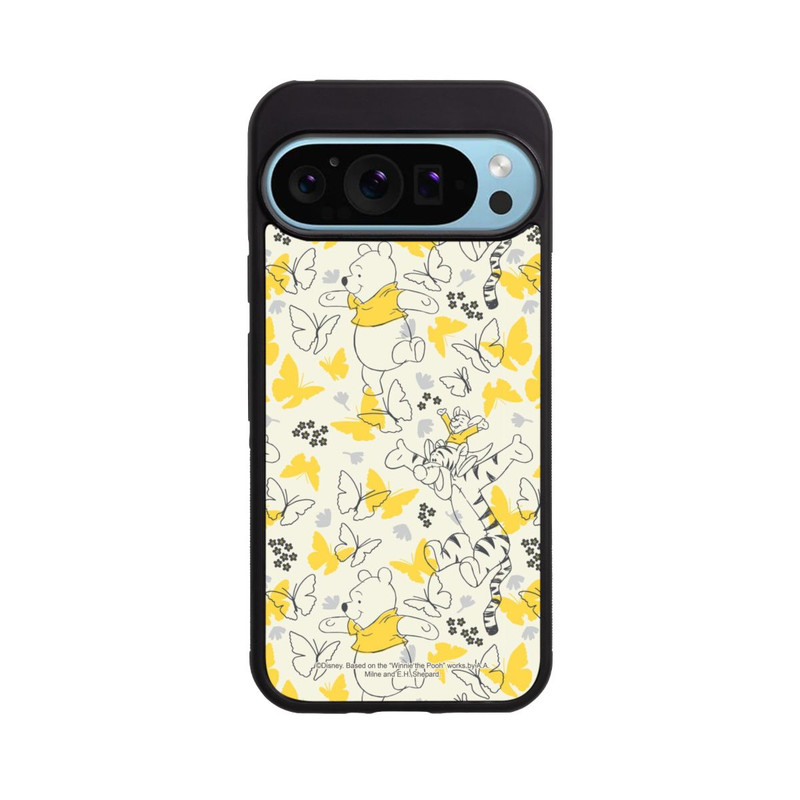 Pixel 9 Pro Base Case Winnie Puuh Butterfly Pattern