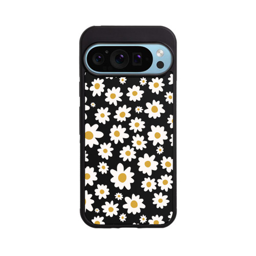 Google Pixel 9 Pro Base Case Daisy Flower Seamless Pattern Transparent