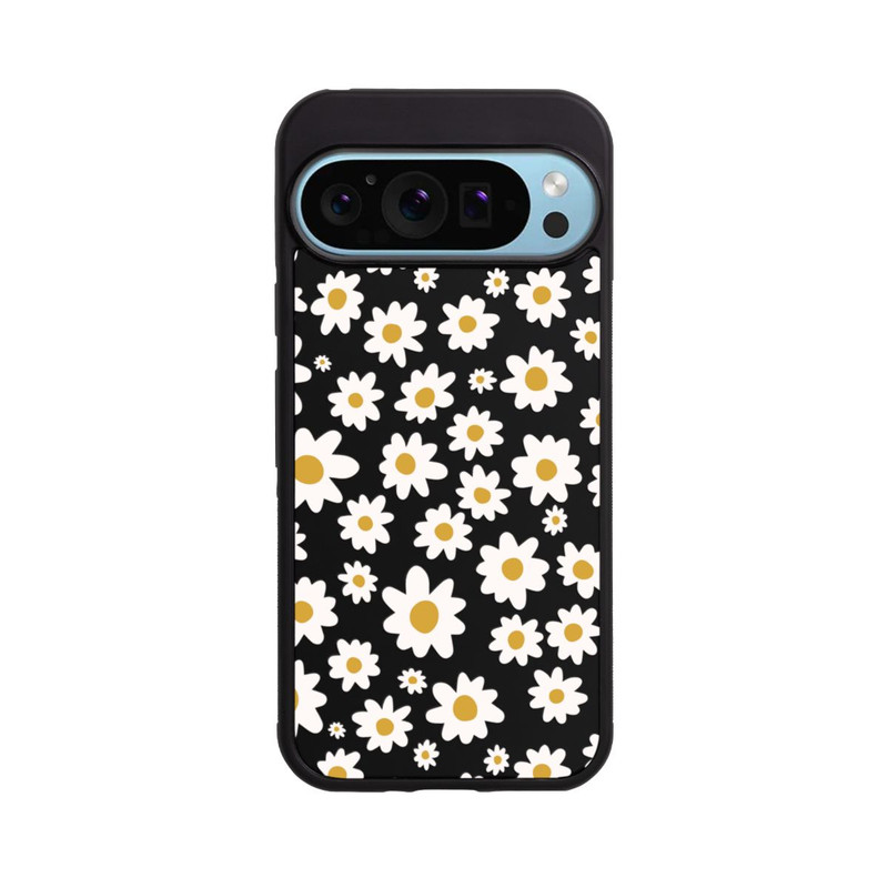 Pixel 9 Pro Base Case Daisy Flower Seamless Pattern Transparent