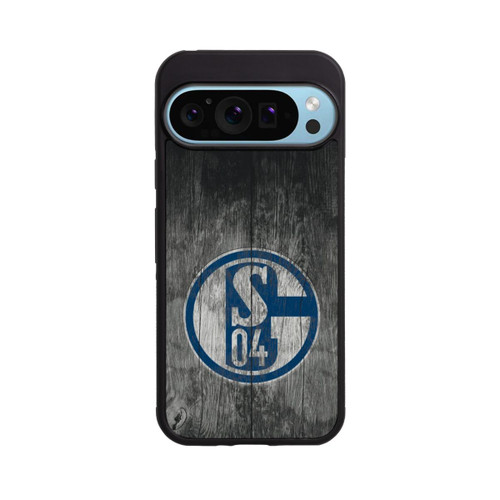 Google Pixel 9 Pro Base Case Schalke 04 Holz Look