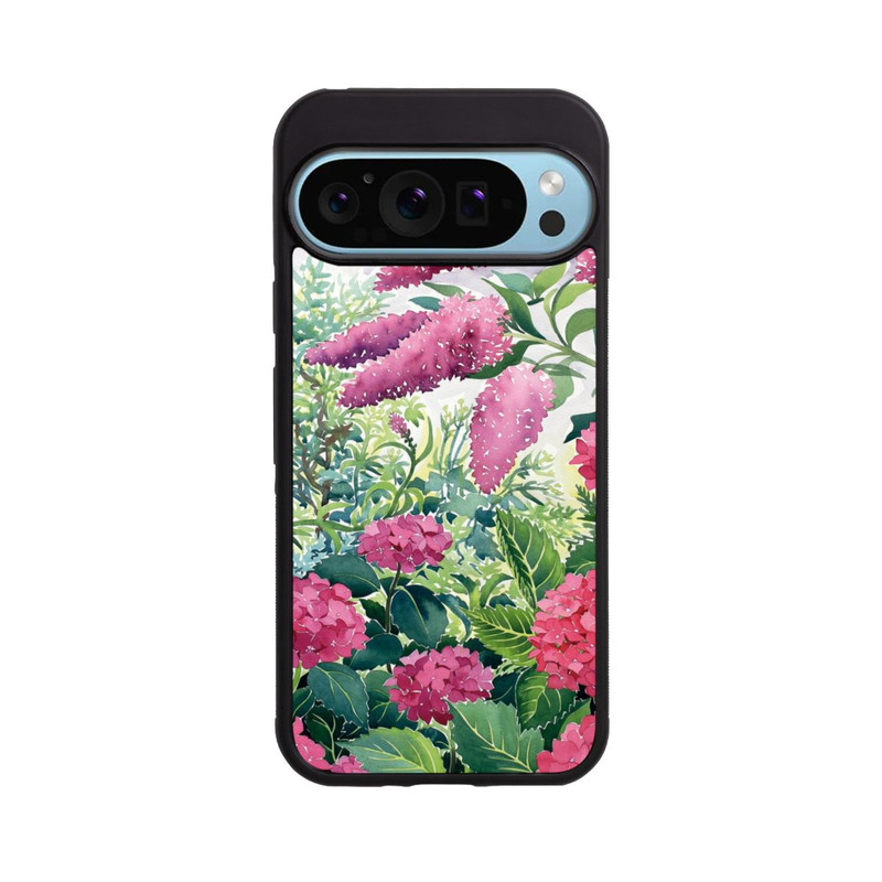 Pixel 9 Pro Base Case Garden Hydrangeas and Buddleia by Christopher Ryland
