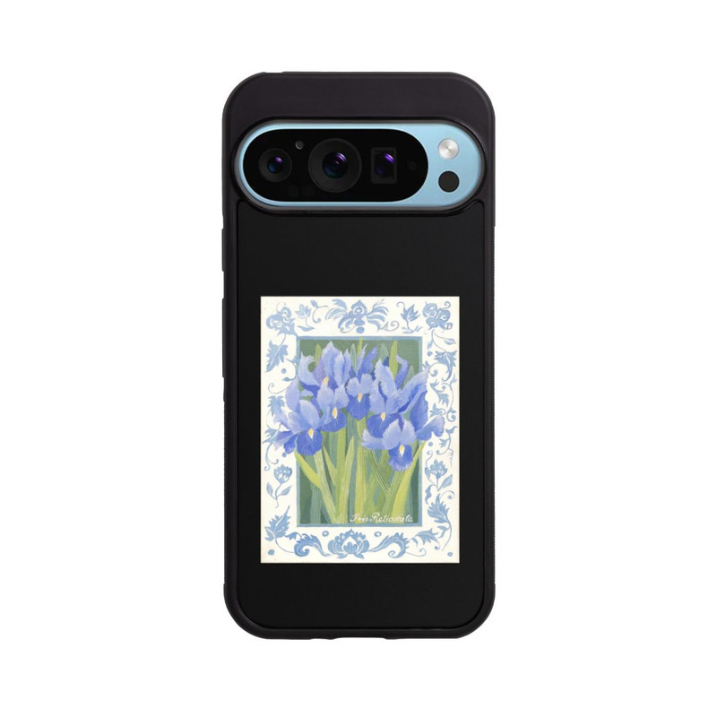 Pixel 9 Pro Base Case Blue Iris, by Jennifer Abbott