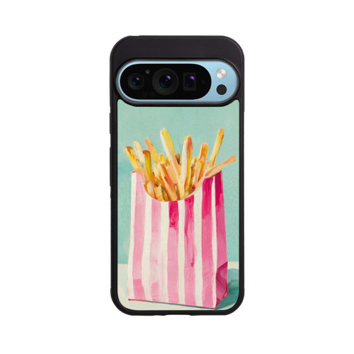 Google Pixel 9 Pro Base Case Retro Pommes Blau Watercolor