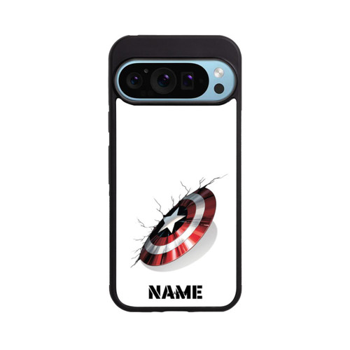 Google Pixel 9 Pro Base Case Captain America Shield Personalisierbar
