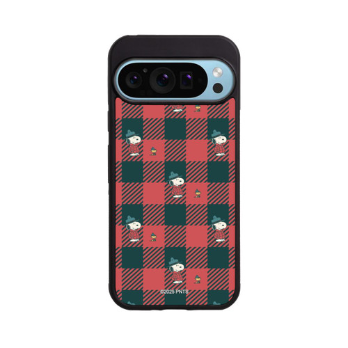 Google Pixel 9 Pro Base Case Peanuts Rot Schottenmuster