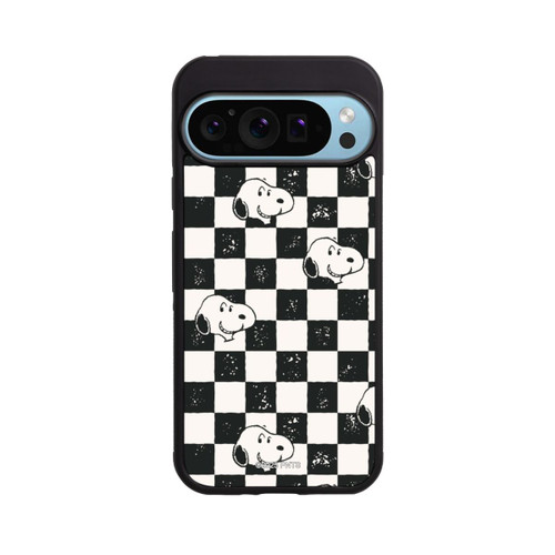 Google Pixel 9 Pro Base Case Snoopy Heads Checked Pattern