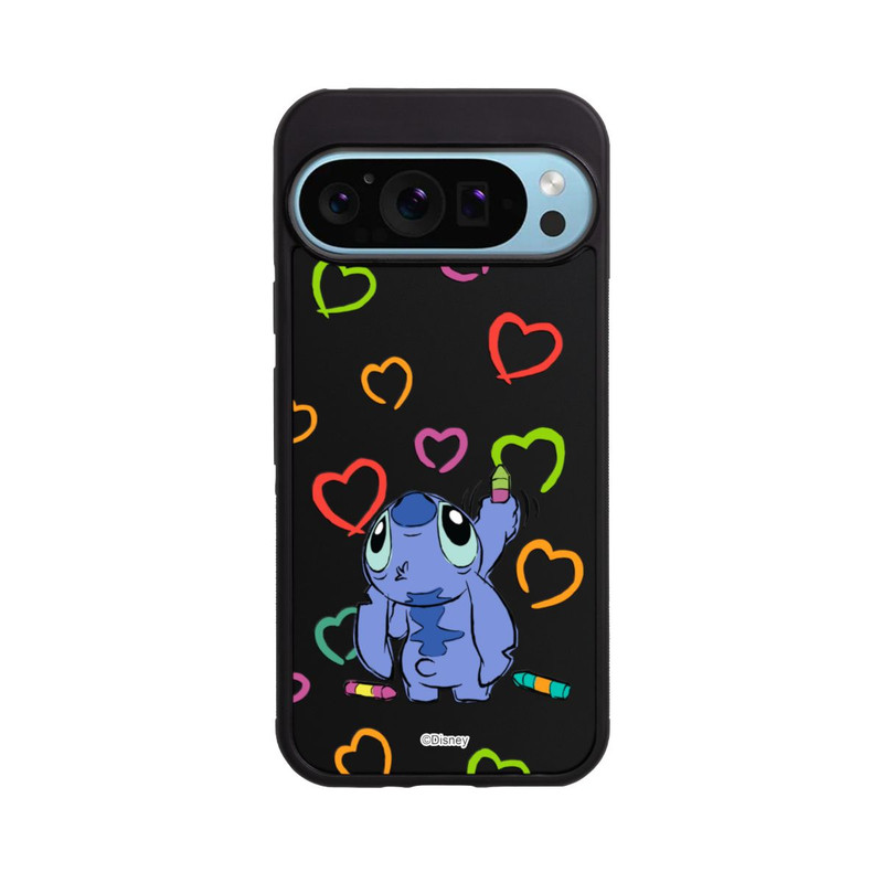 Pixel 9 Pro Base Case Stitch Draws a Heart Transparent