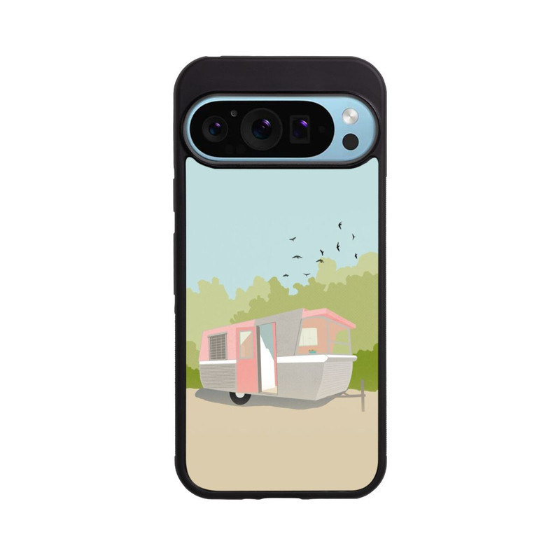 Pixel 9 Pro Base Case Retro Glamping by Roberta Murray