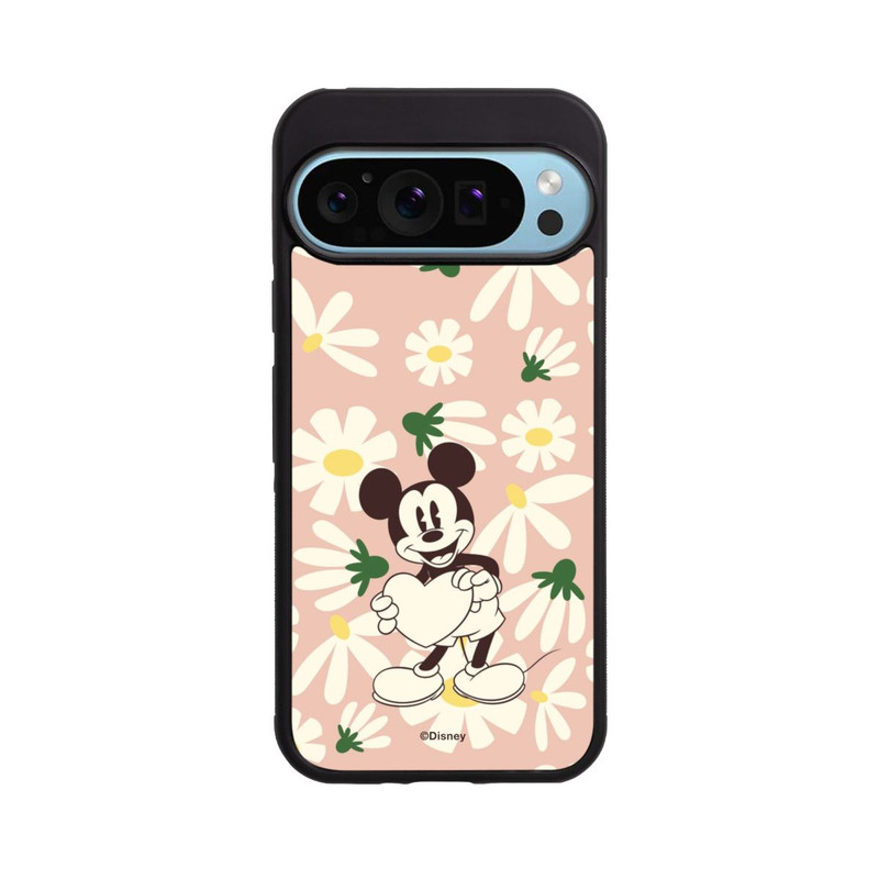 Pixel 9 Pro Base Case Micky Maus Blumen für Valentines Tag