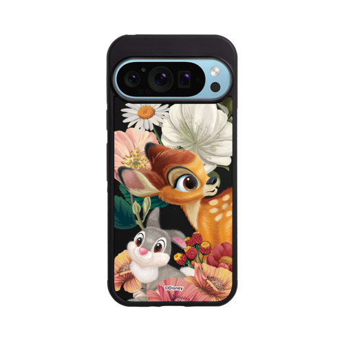Google Pixel 9 Pro Base Case Bambi und Klopfer Blumen Transparent