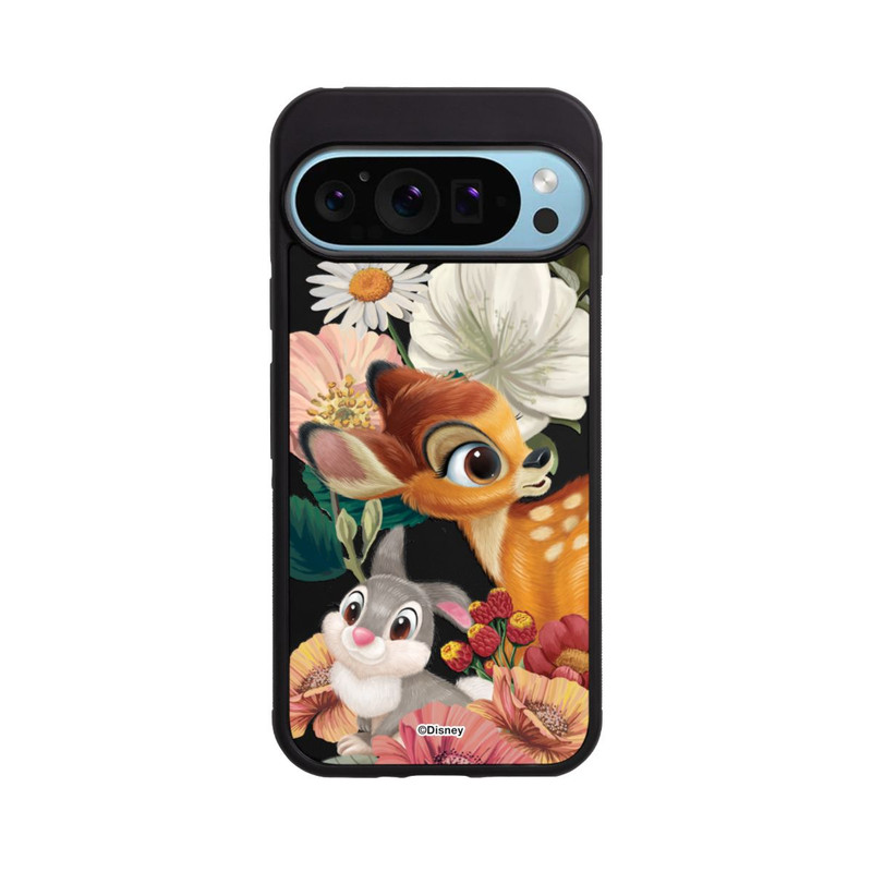 Pixel 9 Pro Base Case Bambi und Klopfer Blumen Transparent