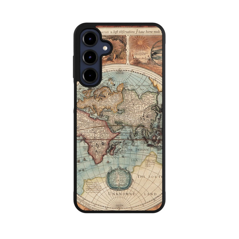 Galaxy A16 5G Base Case Vintage Weltkarte