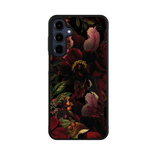 Samsung Galaxy A16 5G Base Case Dunkle Rote Vintage Barock Rosen