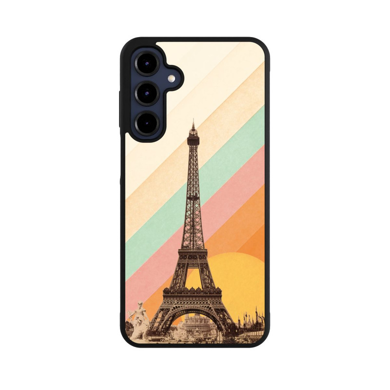 Galaxy A16 5G Base Case Eiffelturm Regenbogen