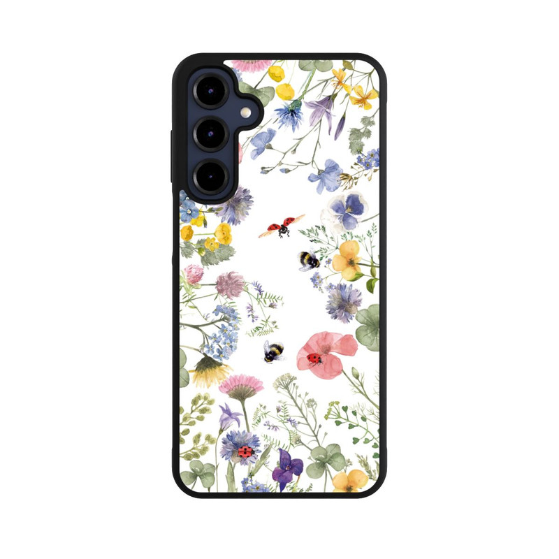 Galaxy A16 5G Base Case Bunte Frühlingsblumen und Bienen