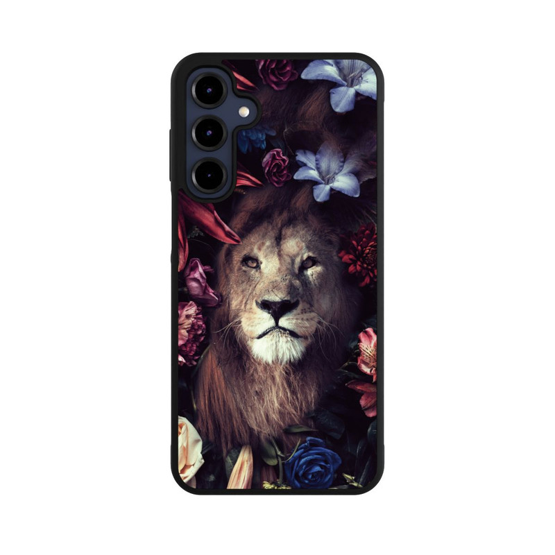 Galaxy A16 5G Base Case Löwe Blumenrahmen