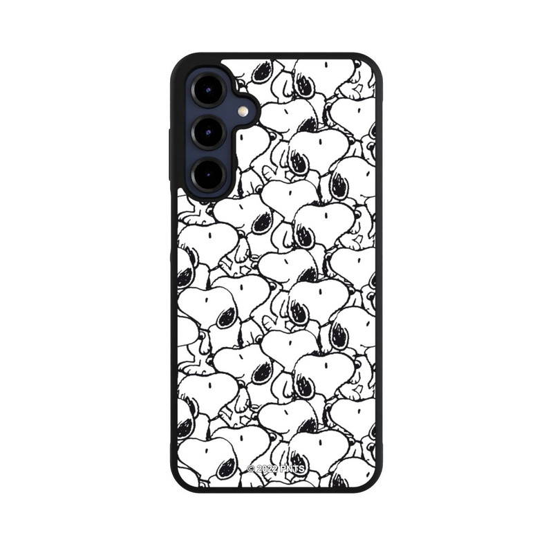 Galaxy A16 5G Base Case Snoopy Muster Schwarz und Weiß
