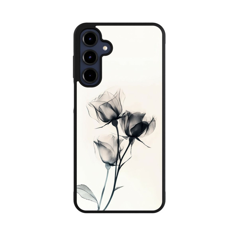 Galaxy A16 5G Base Case Schwarze Blume