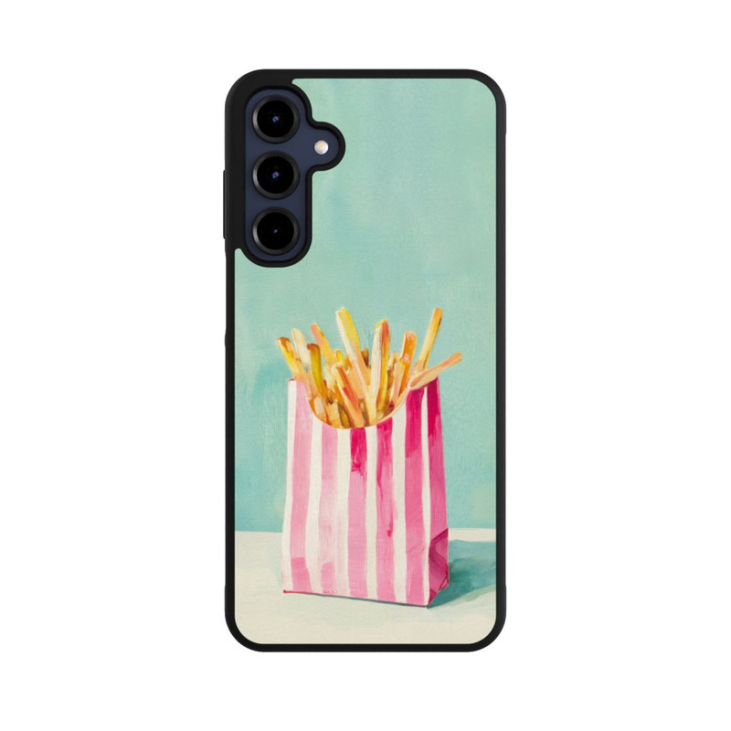 Galaxy A16 5G Base Case Retro Pommes Blau Watercolor
