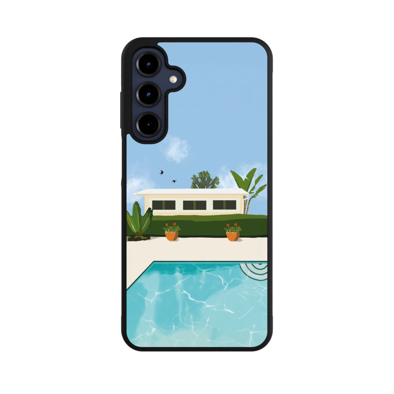 Galaxy A16 5G Base Case California Backyard by Roberta Murray