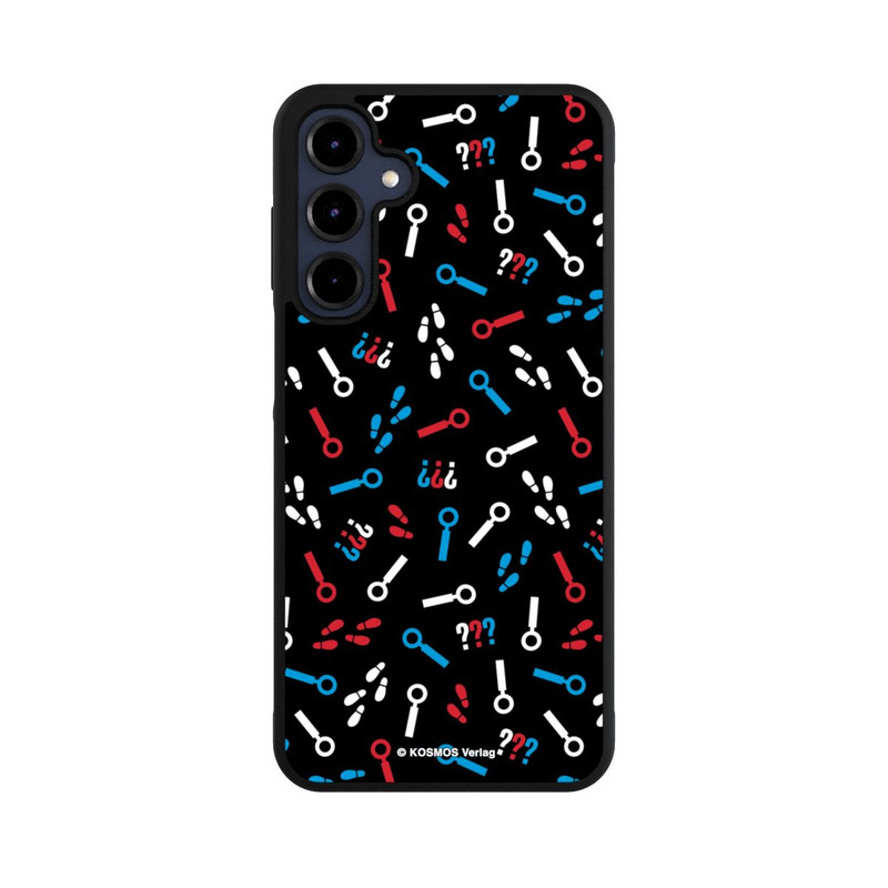 Galaxy A16 5G Base Case Drei Fragezeichen Detektiv Muster