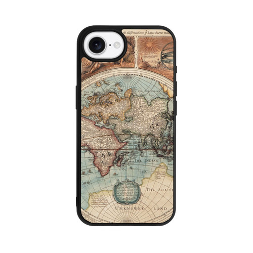 Apple iPhone 16e Base Case Vintage Weltkarte