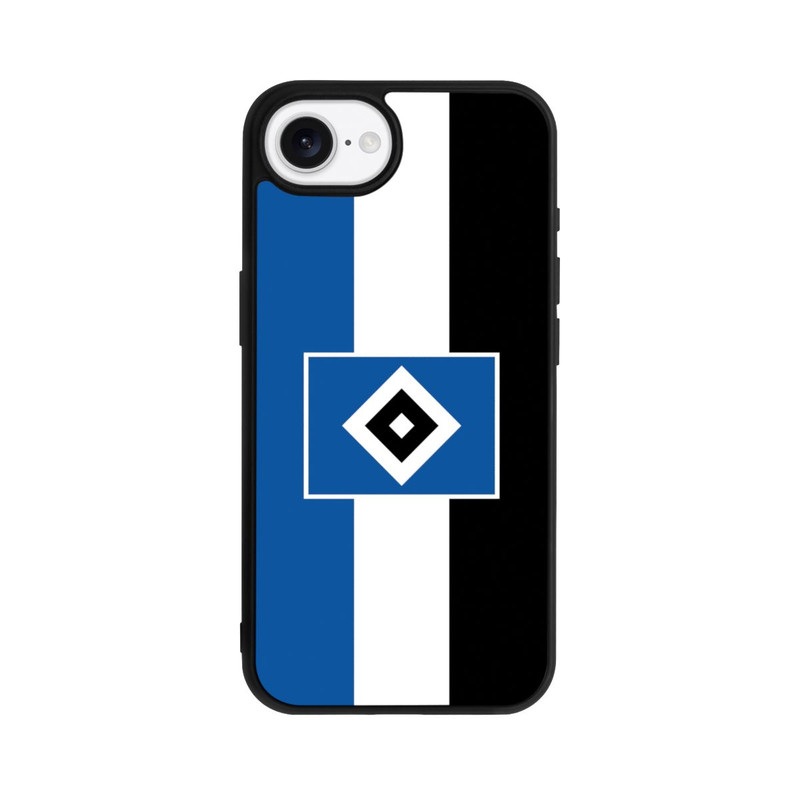 iPhone 16e Base Case HSV Streifen - Blau-Weiß-Schwarz