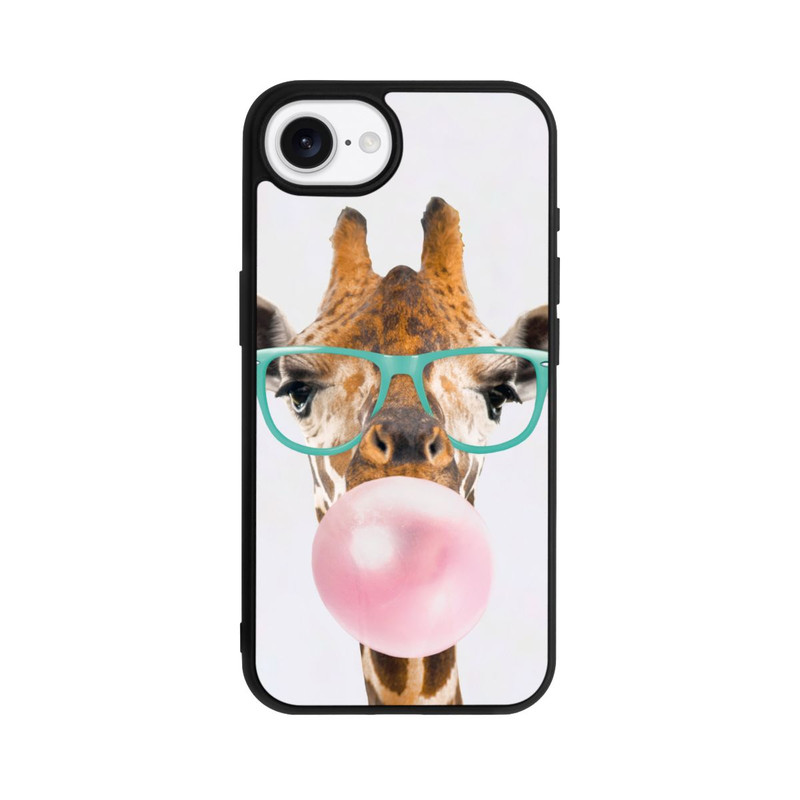 iPhone 16e Base Case Giraffe mit Kaugummi