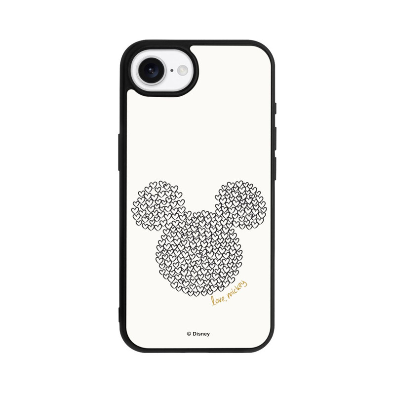 iPhone 16e Base Case Micky Black and White