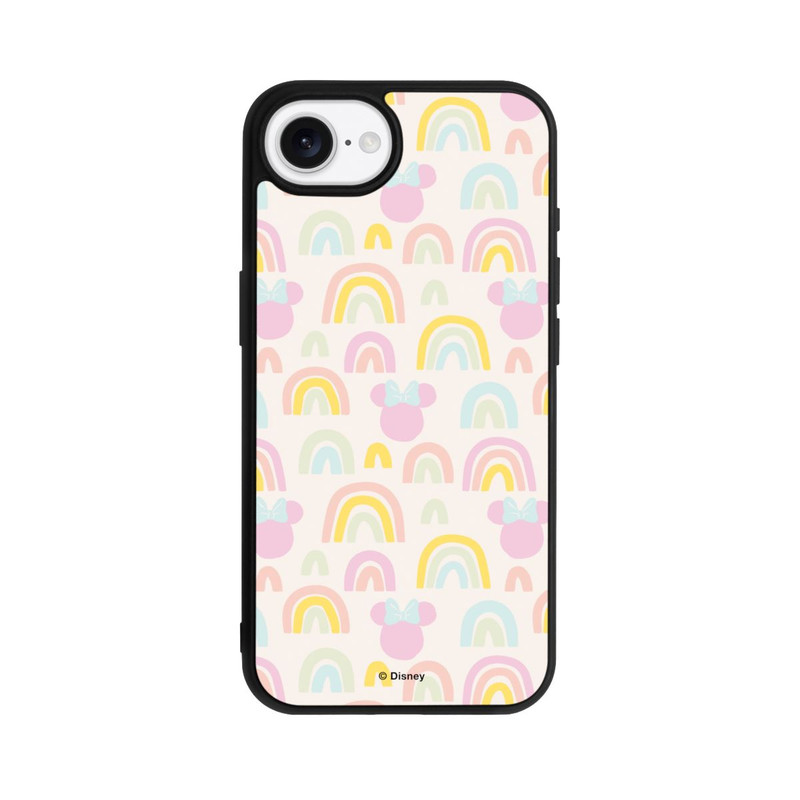 iPhone 16e Base Case Minnie Regenbogen Muster