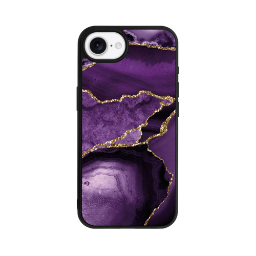 Apple iPhone 16e Base Case Lila Marmor Landschaft