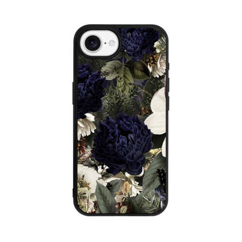 Apple iPhone 16e Base Case Dunkle Mitternachts Barock Vintage Blumen