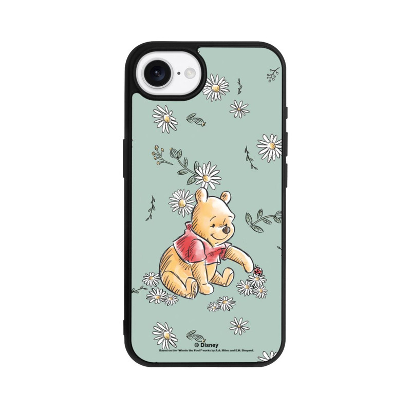 iPhone 16e Base Case Winnie Puuh Gänseblümchen und Käfer Liebe