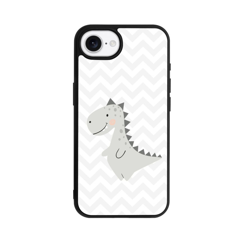 iPhone 16e Base Case Grauer Dino