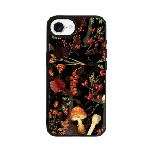Apple iPhone 16e Base Case Pilzmuster Schwarz
