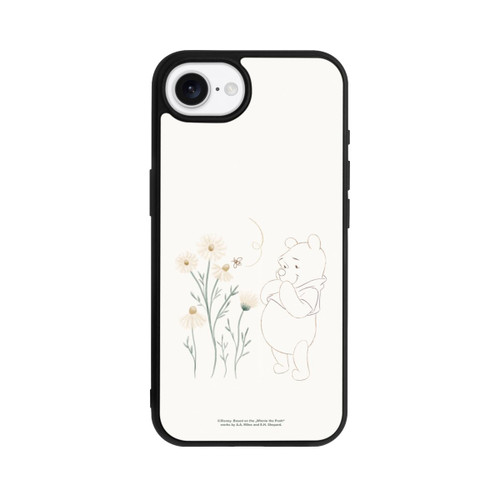 Apple iPhone 16e Base Case Winnie Puuh sieht sich Gänseblümchen an
