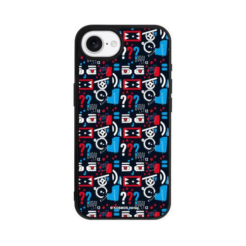 Apple iPhone 16e Base Case Drei Fragezeichen Wildes Muster