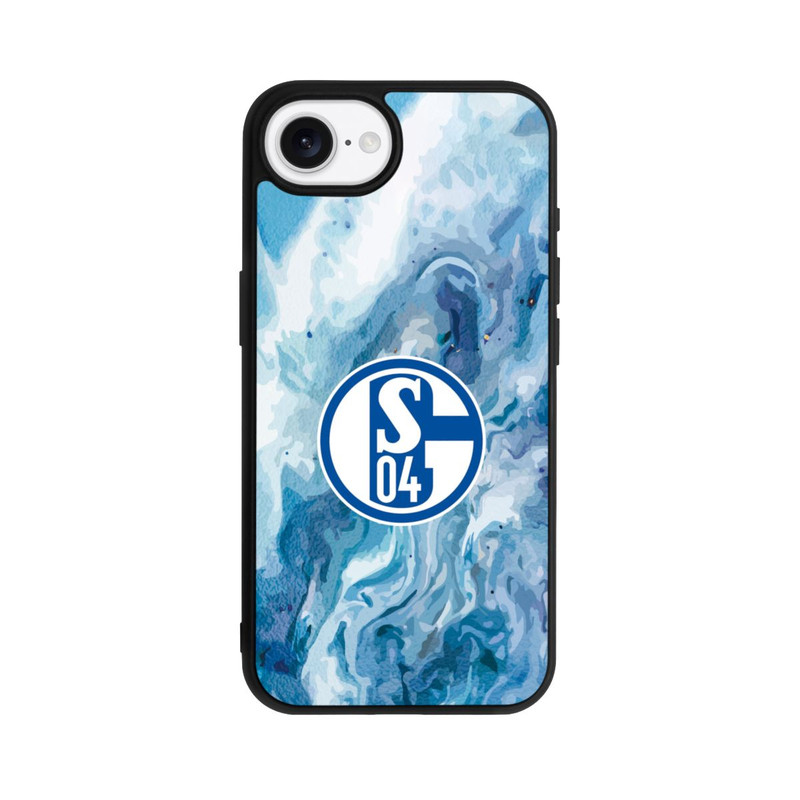 iPhone 16e Base Case Schalke 04 Flüssig Blau